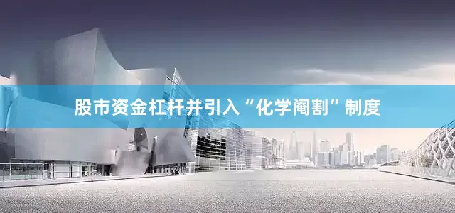 股市资金杠杆并引入“化学阉割”制度